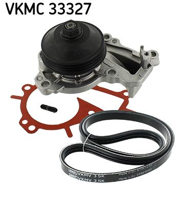 SKF Wasserpumpe + Keilrippenriemensatz (VKMC 33327) Thumbnail